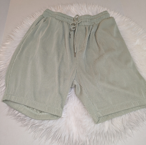 Coofandy Other - Coofandy Mens Casual Ribbed Elastic Drawstring Waist Shorts Size M EUC